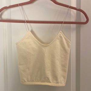 Cream Cropped Cami - Womens Small